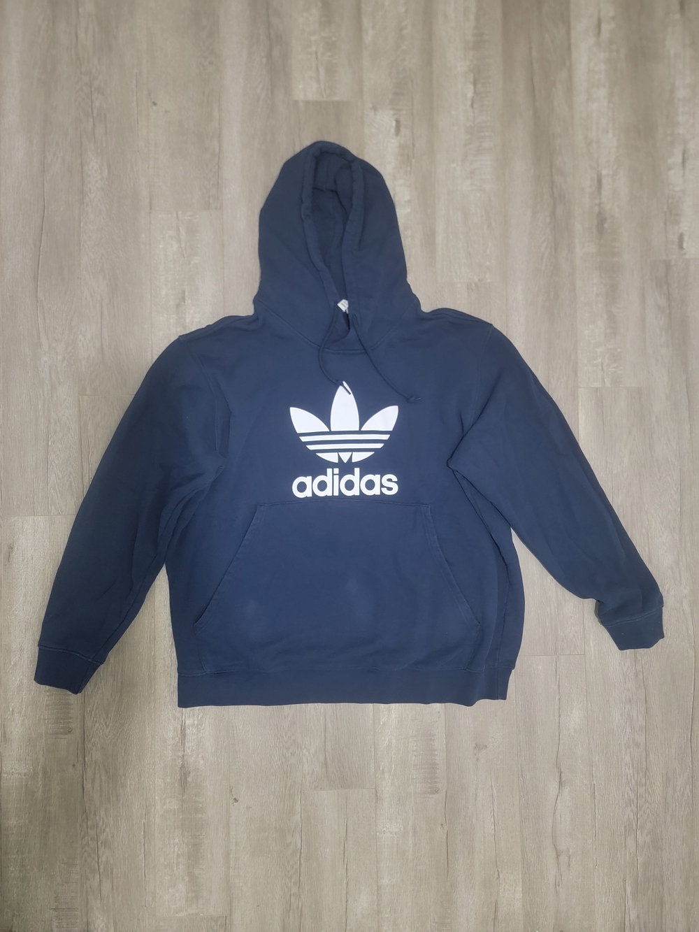 adidas Navy Trefoil Logo Hoodie